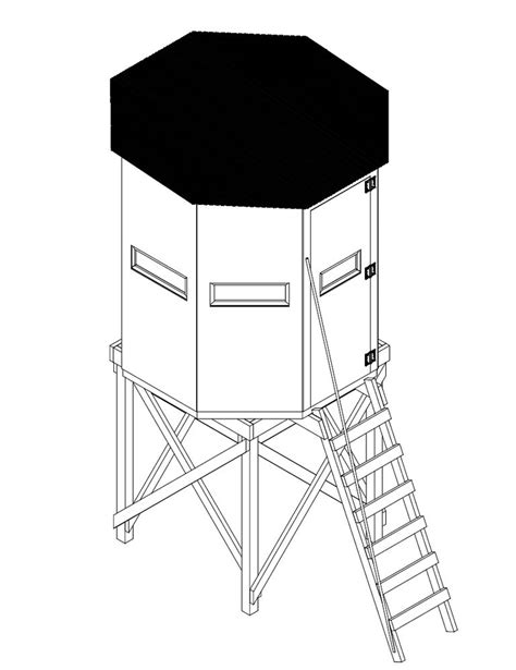 free printable deer blind plans